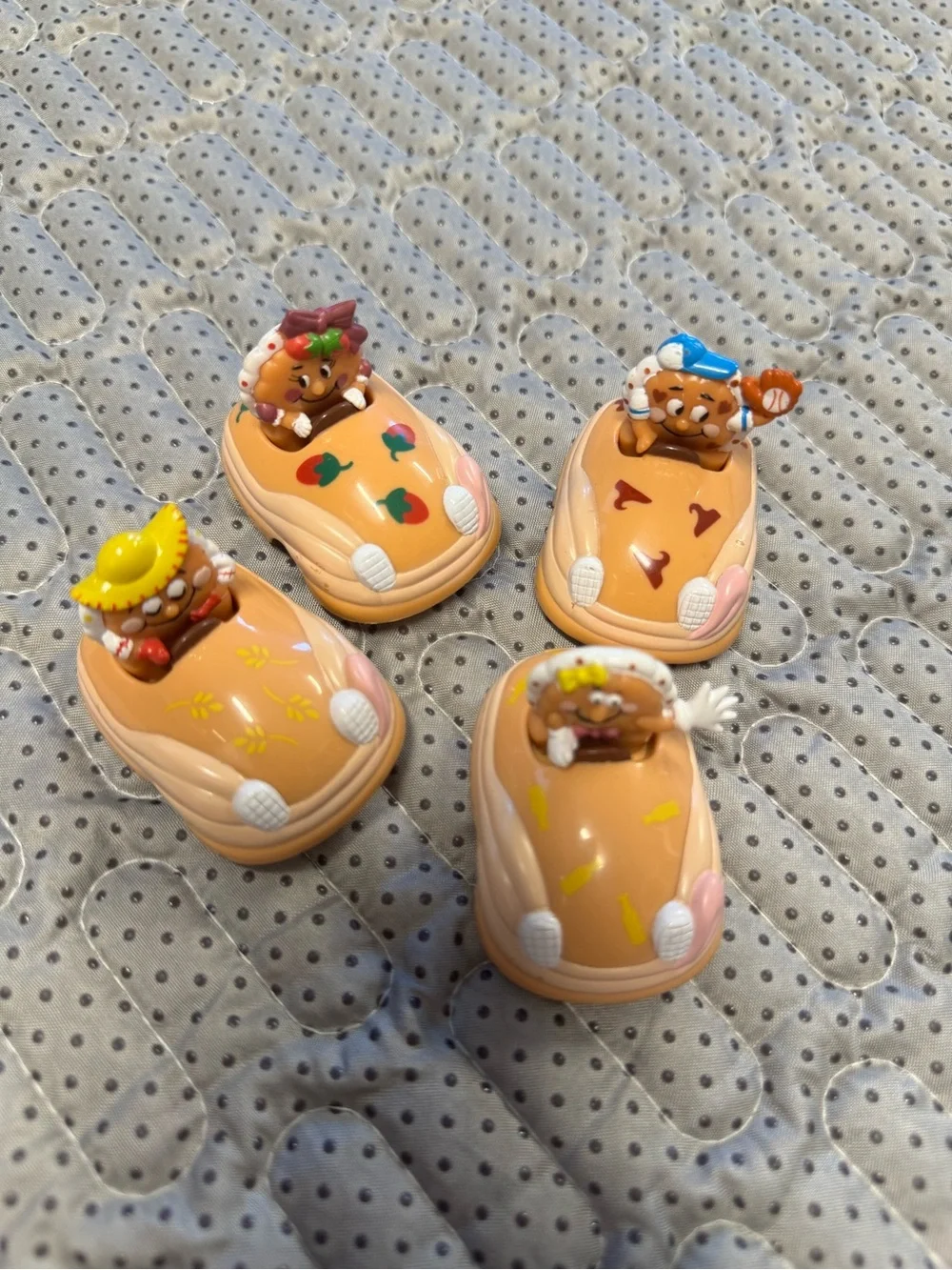 VTG 1993 Kids Novelty Toy Cars with Animal Drivers - Beige